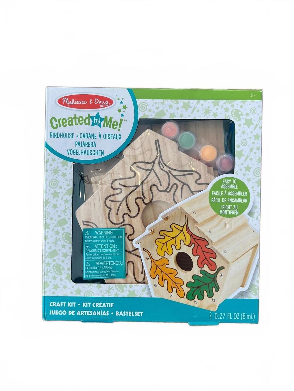 Melissa & Doug Created by Me! Birdhouse Build-Your-Own Wooden Craft Kit DIY